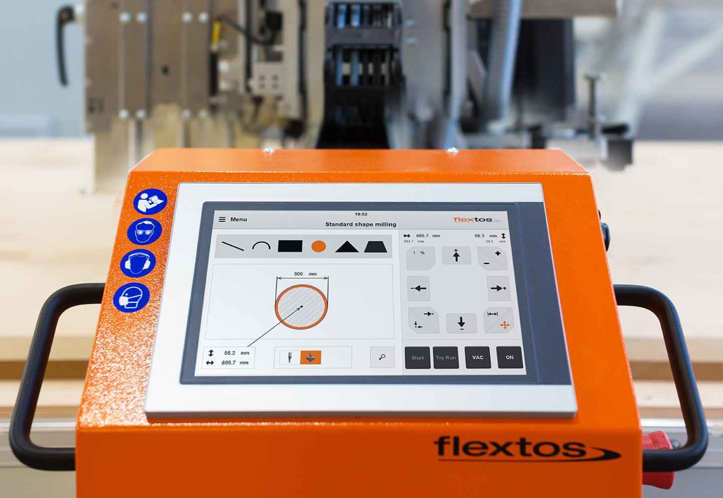 flextos SUPERCUT CNC Touchscreen Steuerung